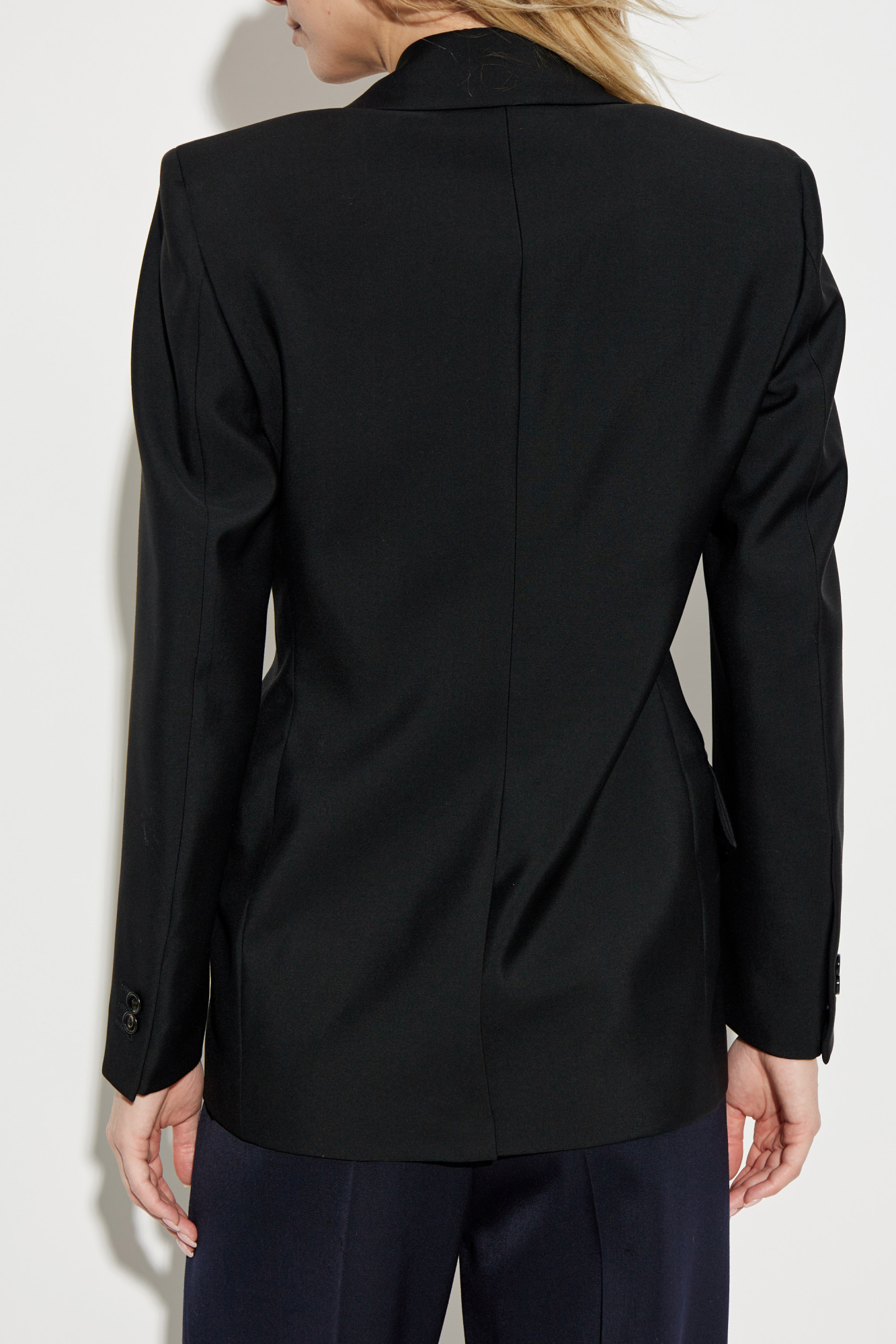 ジャケット BOTTEGA VENETA SS25 Black wool blazer (820067V0B30 1000) Bottega Veneta Black Wool Blazer | italist